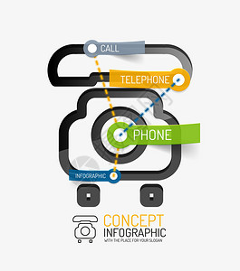 电话信息关键字线条样式图片