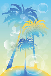 热带岛屿棕榈图片