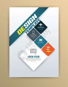矢量宣传册设计模板传单布局杂志封面和海报模板矢量图可用图片