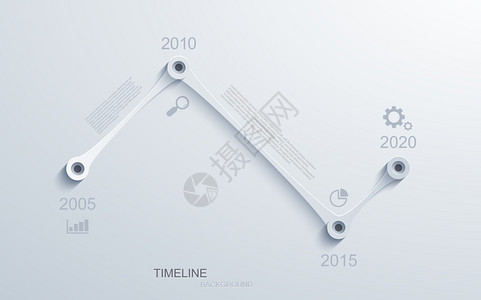 矢量现代时间线信息图企业发展背景图片