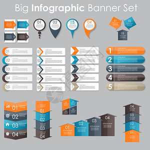 您的商务矢量插图导管模板大集版式InfographicBan背景图片