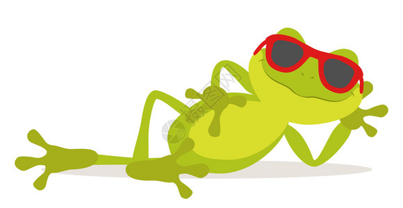 放松休息青蛙日图片