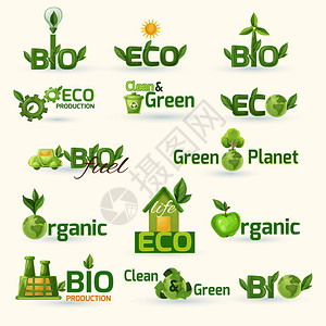绿色生态和生物文字图片