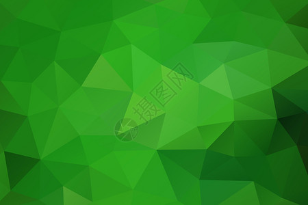 绿色抽象几何组合式三角形背景低多元风背景图片