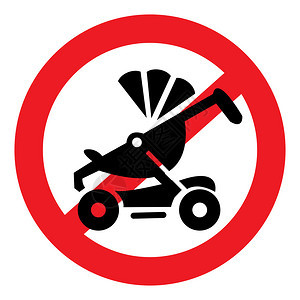 图标禁令婴儿车图片