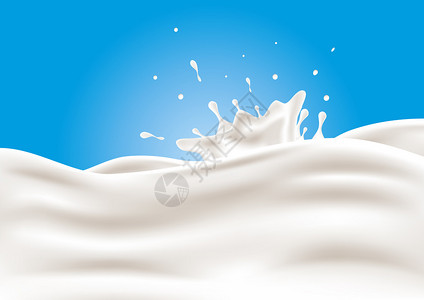 牛奶飞溅矢量图图片