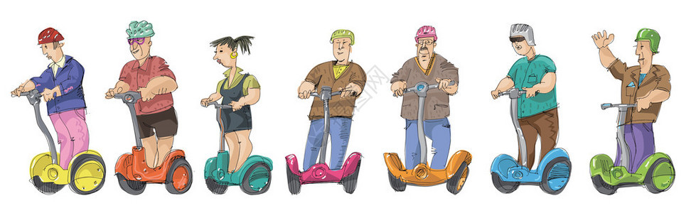 人口在segwaysVict图片