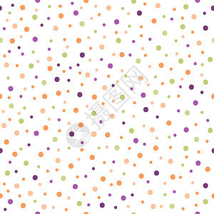 纹理与五颜六色的波尔卡圆点矢量图片