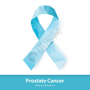 蓝丝带前列腺癌认知符号背景图片