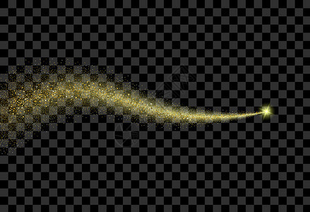 一颗带有大量尘埃的明亮彗星辉光效果的灯光创意概念辉光效果星闪烁着光芒为插图模板艺术设计背景图片