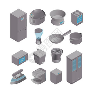 成套的厨房用具图片