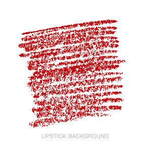红色唇膏背景概念纹理蜡笔背景图片