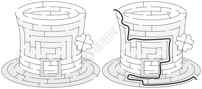 为年幼的孩子制造易用帽子迷宫解决图片