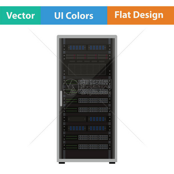 服务器架图标平面设图片