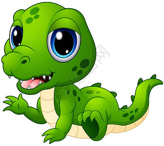 Cute婴儿鳄鱼漫图片