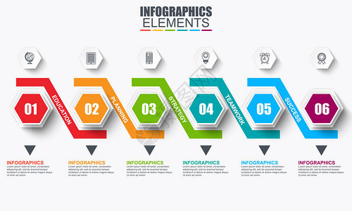 业务信息图表模板矢量图图片