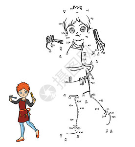 儿童游戏数字游戏教育点对图片