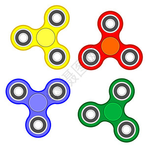 Fidget螺旋桨压力缓解玩具装置矢量背景图片