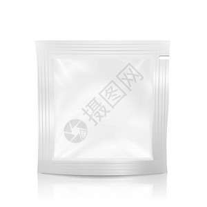空白填充蒸煮箔柔袋包装用于避孕套药品或食品带焊料的小吃包背景图片