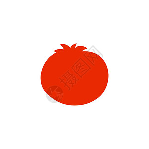 平面风格的番茄图标用于打印卡片和创意设图片