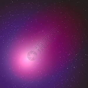 空间矢量背景与星宇宙插图与星claster的彩色宇宙图片
