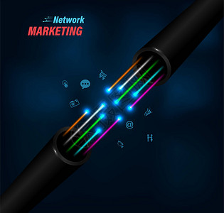 光纤连接商务通讯网络技术图片