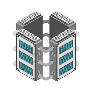 器数据中心等距样式互联网行业数据传输技术和数据保护信息图片