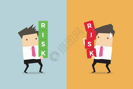 商人风险管理商业概念卡通图片