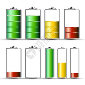 电池充电符号能源图标矢图片
