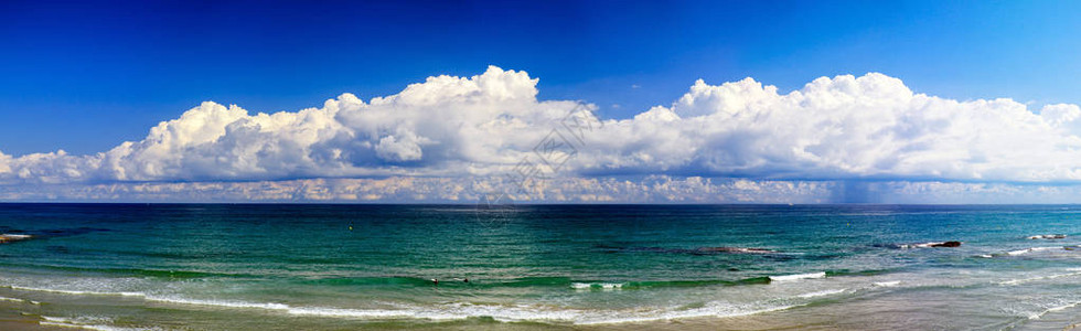 西班牙全景云海图片