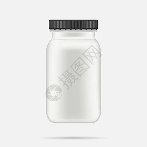 白色哑光塑料瓶图片