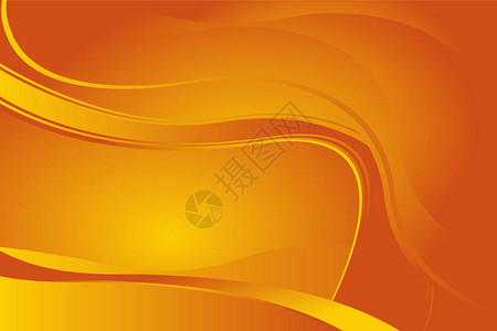 秋天矢量背景橙色和波浪网页背景图片