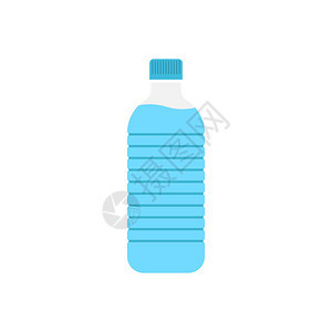 塑料苏打汽水瓶矢量插图图片
