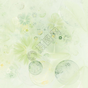 透明柔软和鲜花及糊状泡纹理花型抽象型式计算机生成了带有植物图片