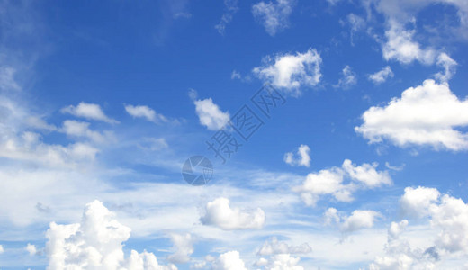 蓝天白云抽象自然背景图片