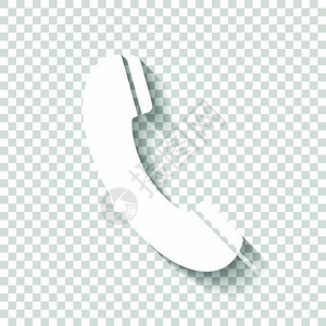 电话接收器图标白色图标透明图片