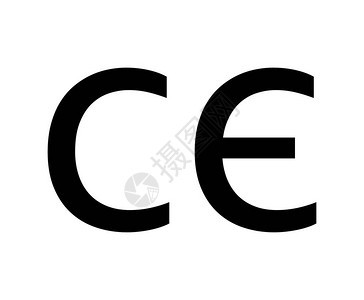 白色上的ce标记图标平面样式用于您的网站设计徽标应用程序UI的框符号图标标记符号欧盟标背景图片