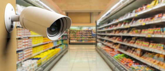 超市监控摄像头闭路电视监视着模图片