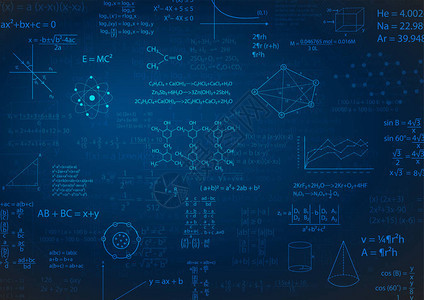 数学公式和计算背景矢量图背景图片