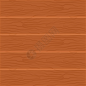 木材纹理背景平面设计中的五块木板矢量图图片