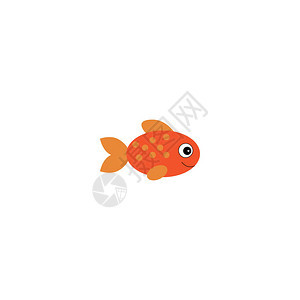 矢量观赏鱼剪影图为您设计的彩色卡通平图片