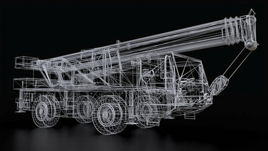 Mesh移动起重机三维图片