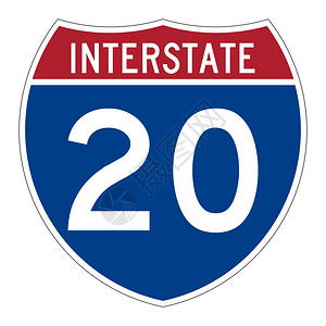 20号州际公路标图片