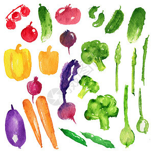 新鲜蔬菜健康食品西红瓜黄绿胡萝卜果甜图片