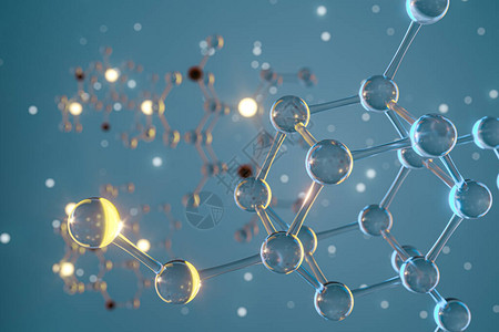 分子和生物学生物概念3D造影计图片