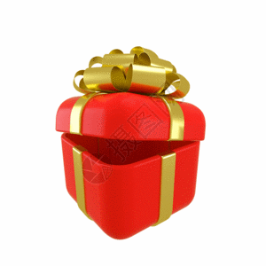 红色礼盒新年礼盒购物节电商GIF高清图片