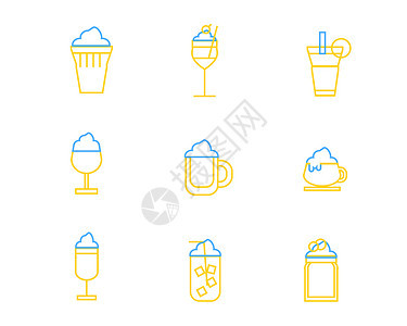 彩色酒水饮料图标矢量SVG图标元素套图11图片