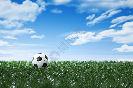 草地足球背景图片