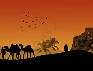 撒哈拉沙漠背景图片