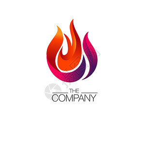 火火焰矢量logo设计模板体育符号抽象矢量图图片